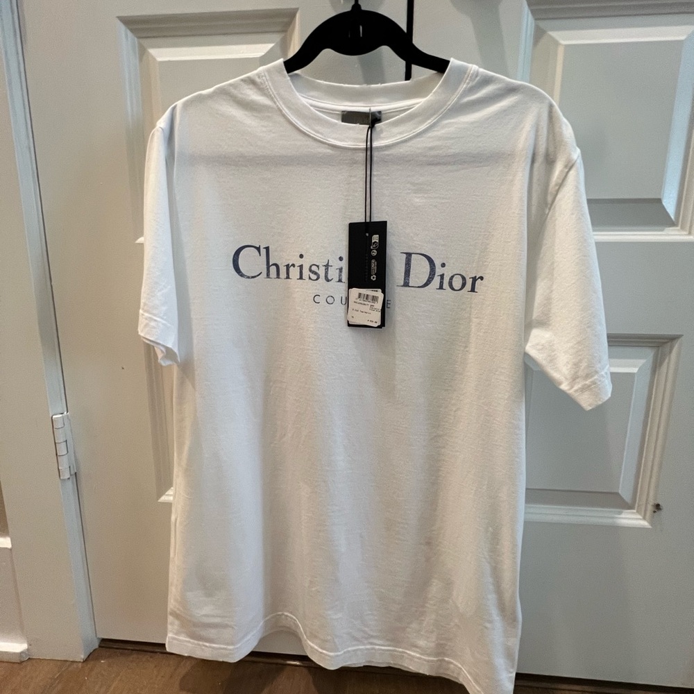 Christian Dior White Short Sleeve Tee NEW